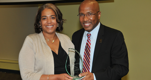 President Harry L. Williams and Michelle Fisher