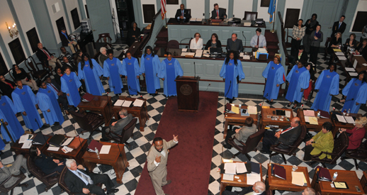 Concert Choir, President at DSU Day at Legislature - Photo Slideshow