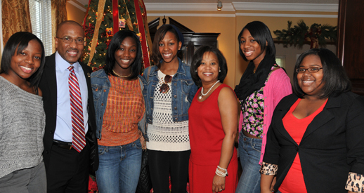 Students Attend Holiday Open House at President's Residence -- Photos