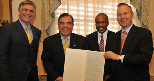DSU, UD, Del-Tech Presidents Sign Proclamation with Governor