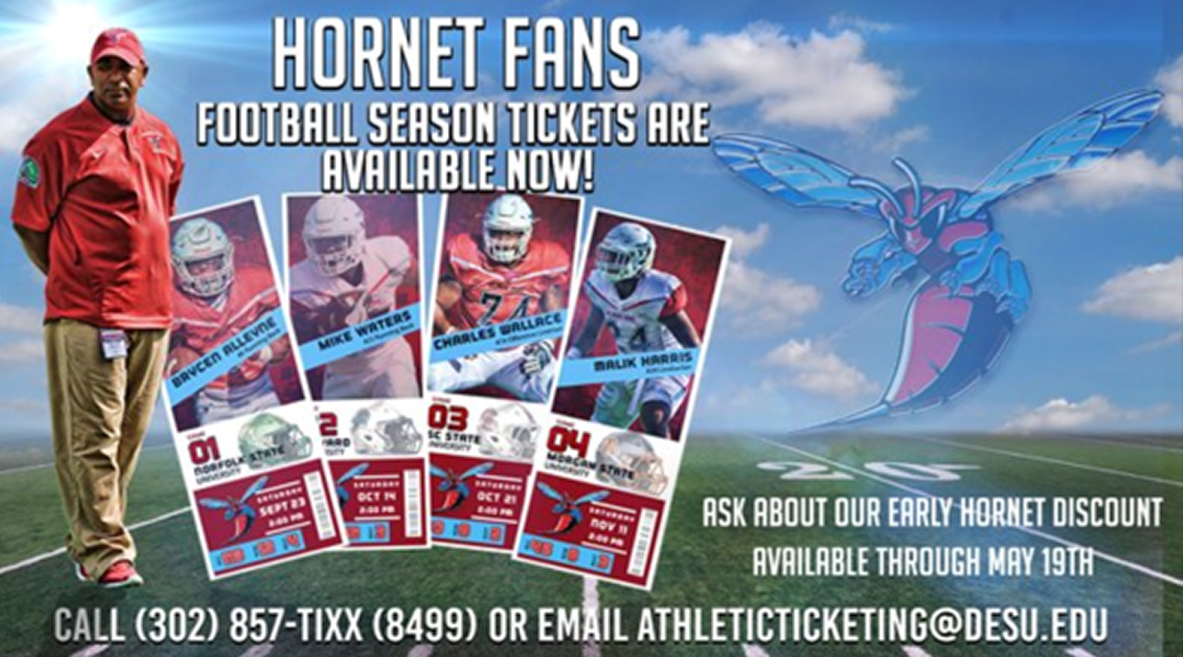 DSU football season tickets are available now!