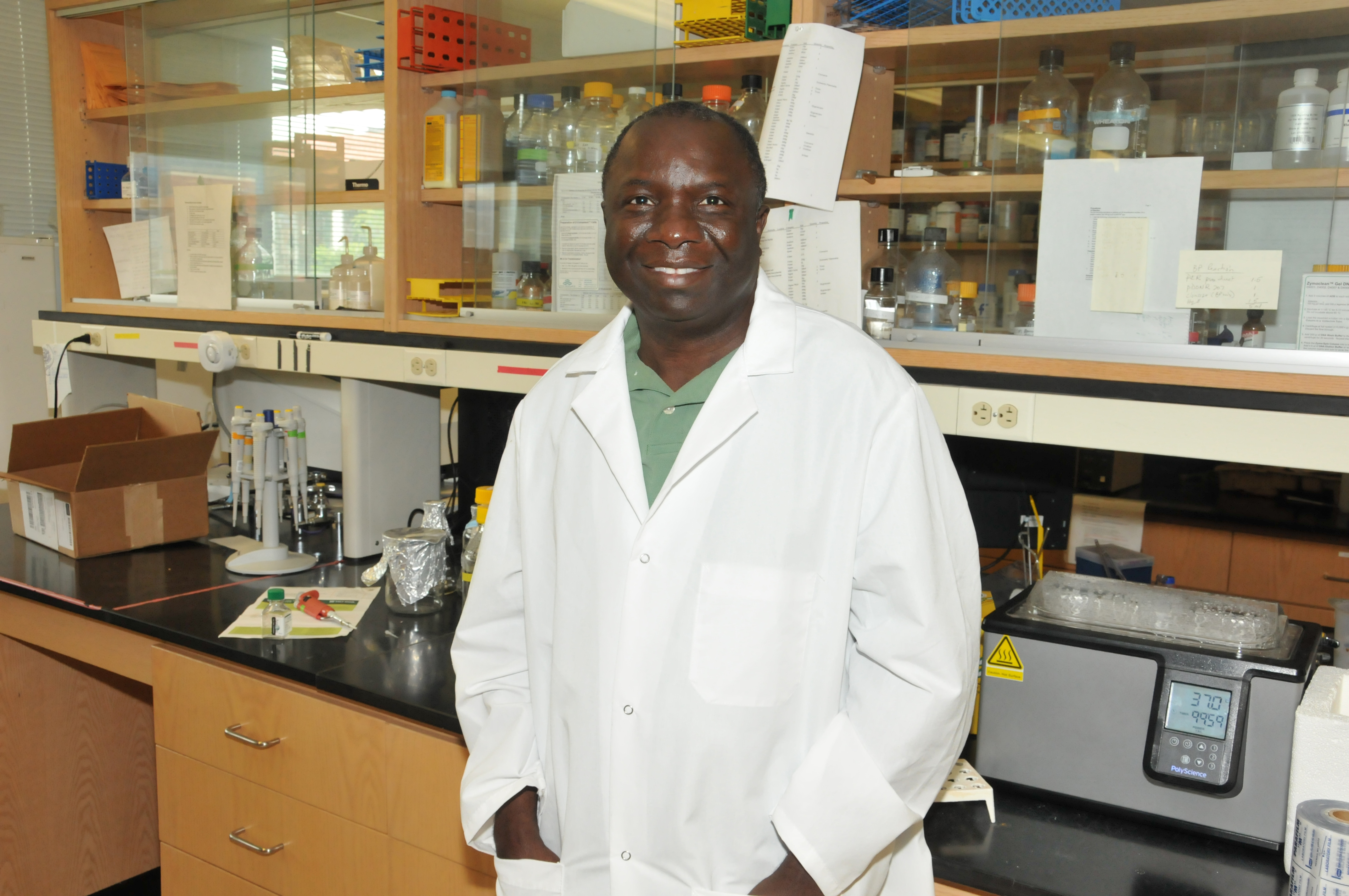 Dr. Vincent Fondong, professor of biological sciences, successfully wrote the grant which will be used to help nontraditional students in the STEM disciplines