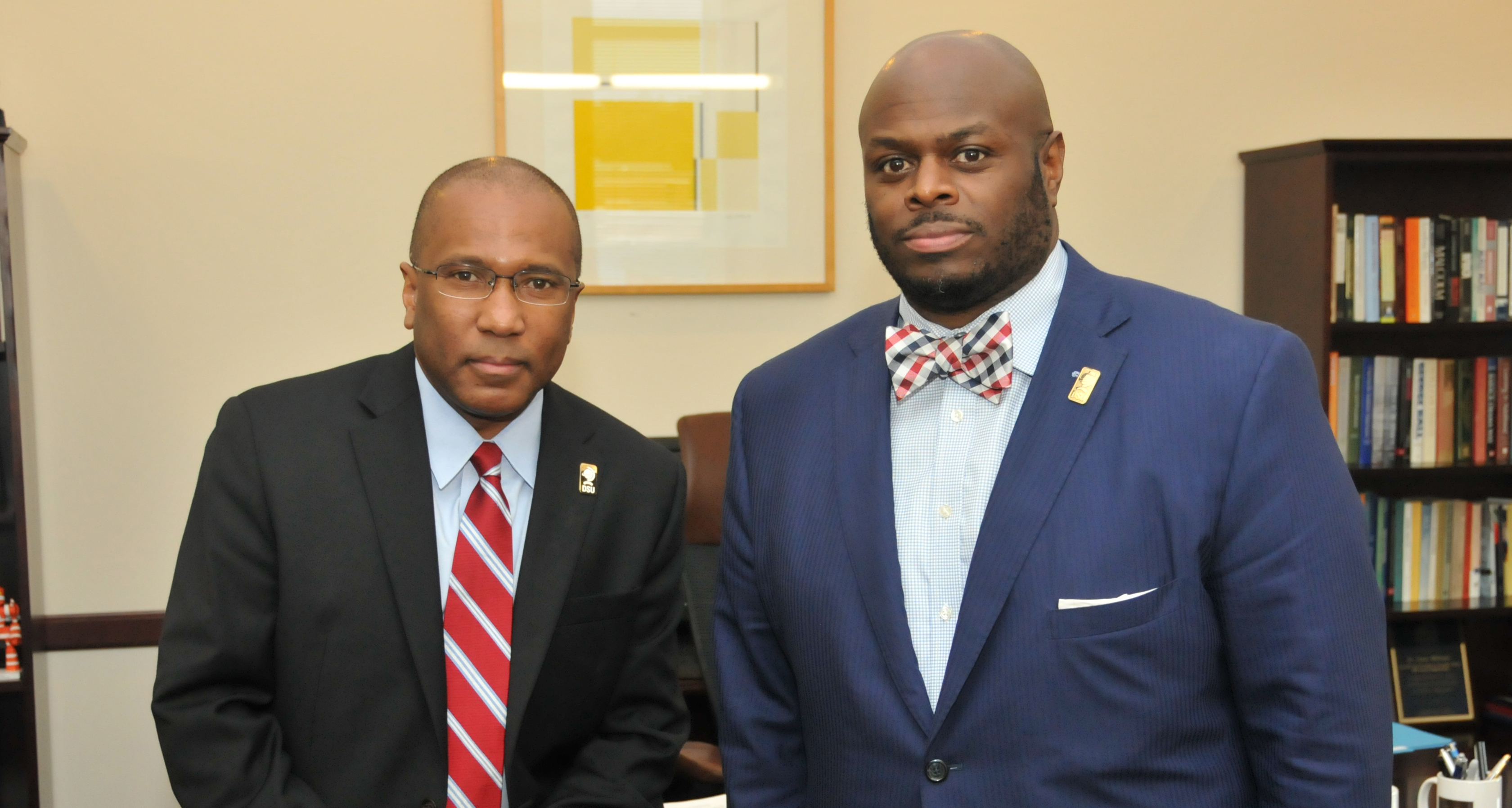 (L-r) DSU President Harry L. Williams and DSU Provost Tony Allen say in a joint statement about Charlottesville that DSU stands in solidarity with those people of all backgrounds who bravely faced hatred of the white supremacist groups last weekend.