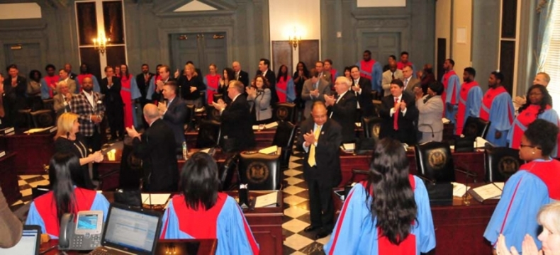 DSU Concert Choir Legislative Hall -- Video & Photos