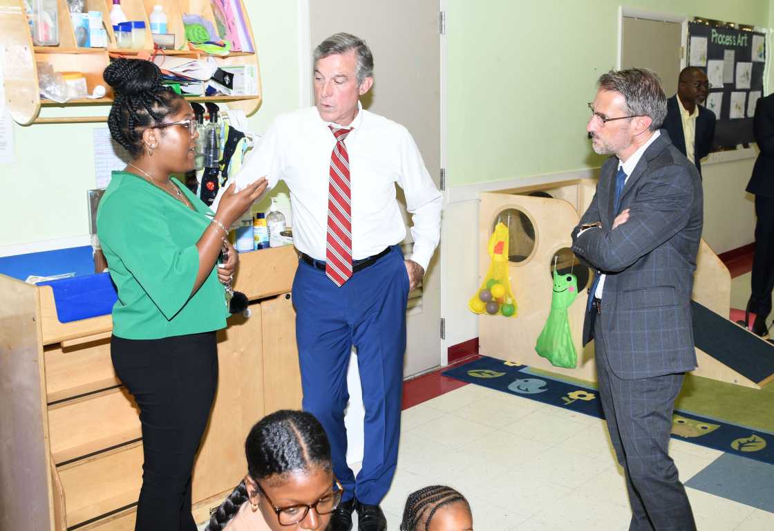 Ecic Building Gov. Carney receives ECIC update during University visit | Delaware State
